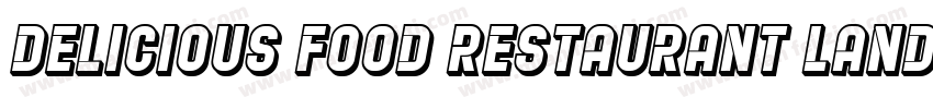 Delicious food restaurant landing p字体转换